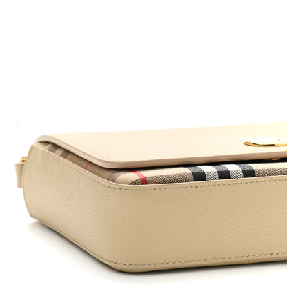 Burberry Grainy Calfskin Vintage Check Hampshire Crossbody Beige 10 of 11