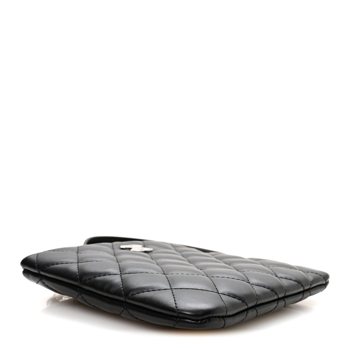 Chanel Lambskin Quilted Uniform Crossbody Bag Black 4 of 10