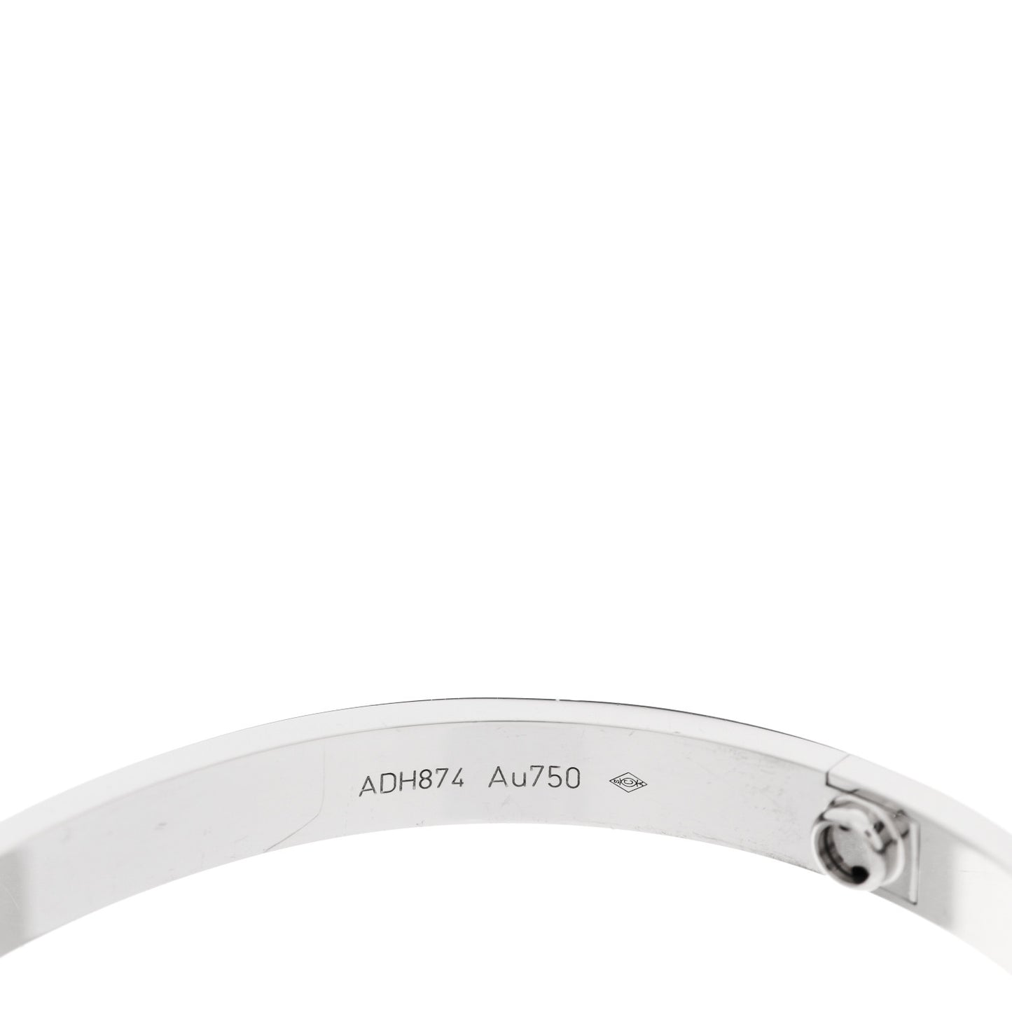 18K White Gold LOVE Bracelet 21