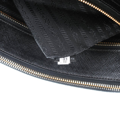Prada Saffiano Large Galleria Double Zip Tote Black 7 of 8