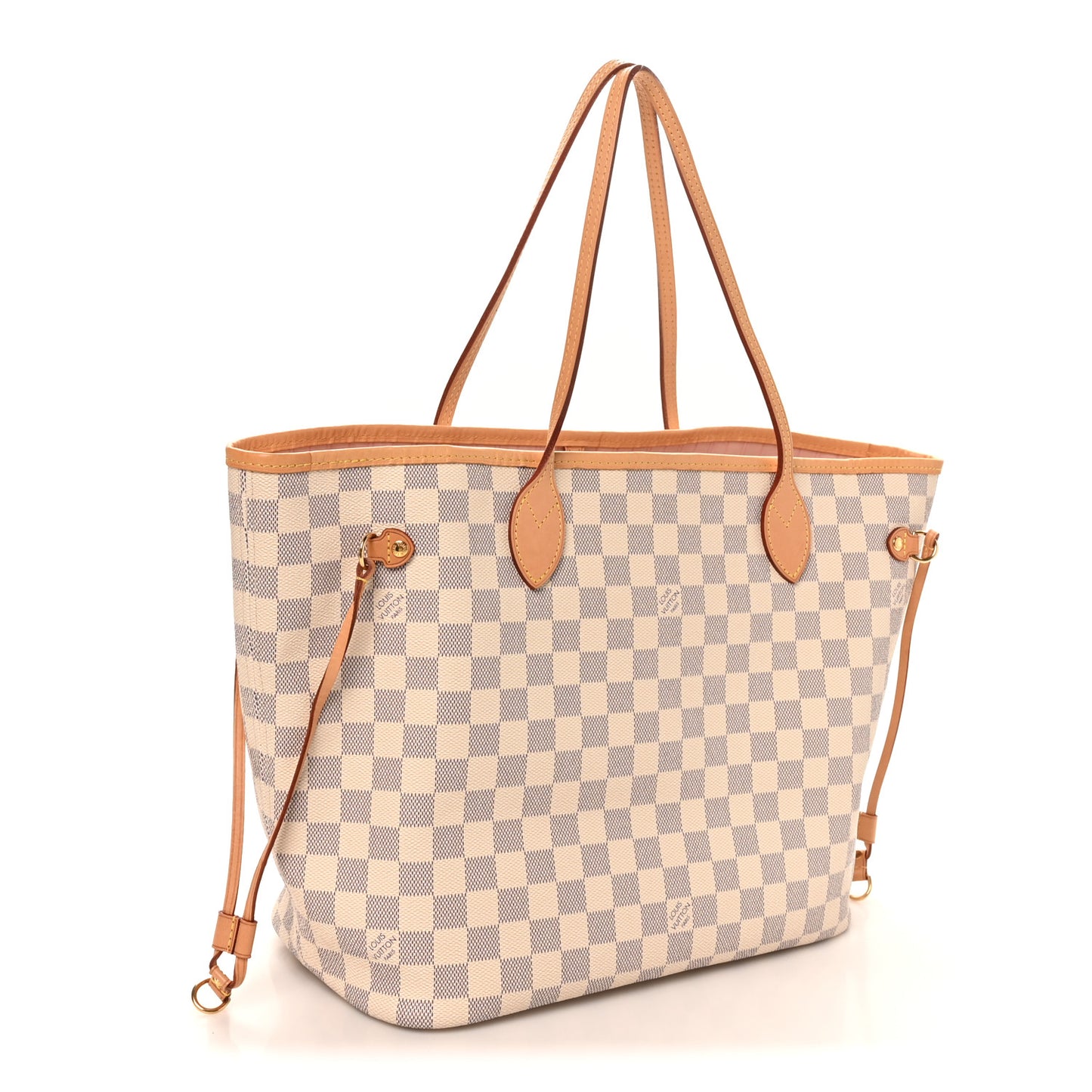 Damier Azur Neo Neverfull MM Rose Ballerine