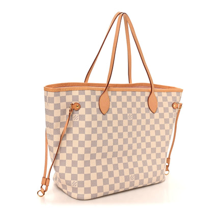Louis Vuitton Damier Azur Neo Neverfull MM Rose Ballerine 3 of 10