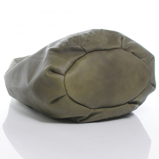 Leather Hobo Olive