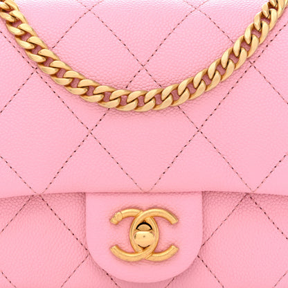 Chanel Caviar Quilted Mini Sweetheart Flap Lilac 8 of 11
