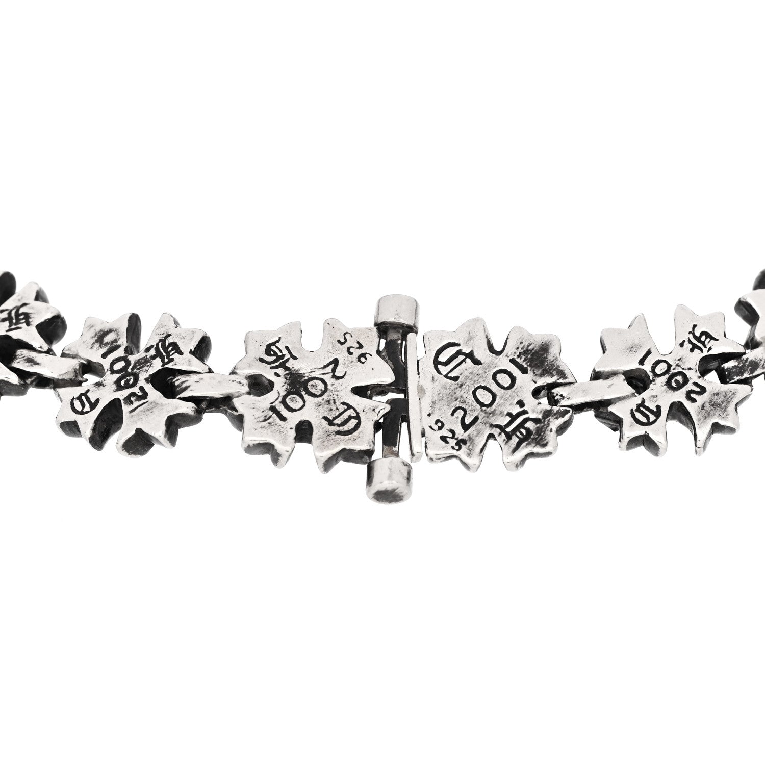 Chrome Hearts Sterling Silver Tiny Plus Cross Chain Bracelet 3 of 3