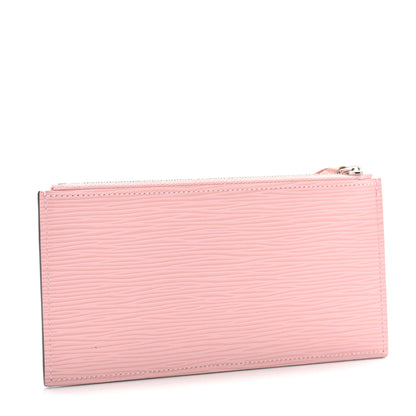Louis Vuitton Epi Felicie Chain Wallet Zippered Insert Rose Ballerine 3 of 7