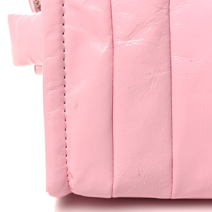 Marc Jacobs Shiny Crinkled Calfskin Mini The Tote Bag Pink 10 of 11