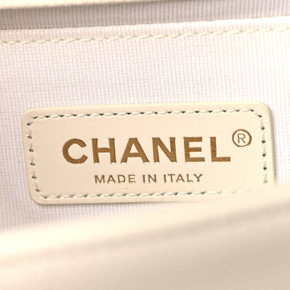 Chanel Caviar Quilted Medium Boy Flap White 6 of 11