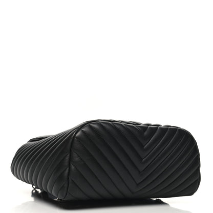 Chanel Calfskin Chevron Quilted Large Urban Spirit Backpack Black 4 of 10