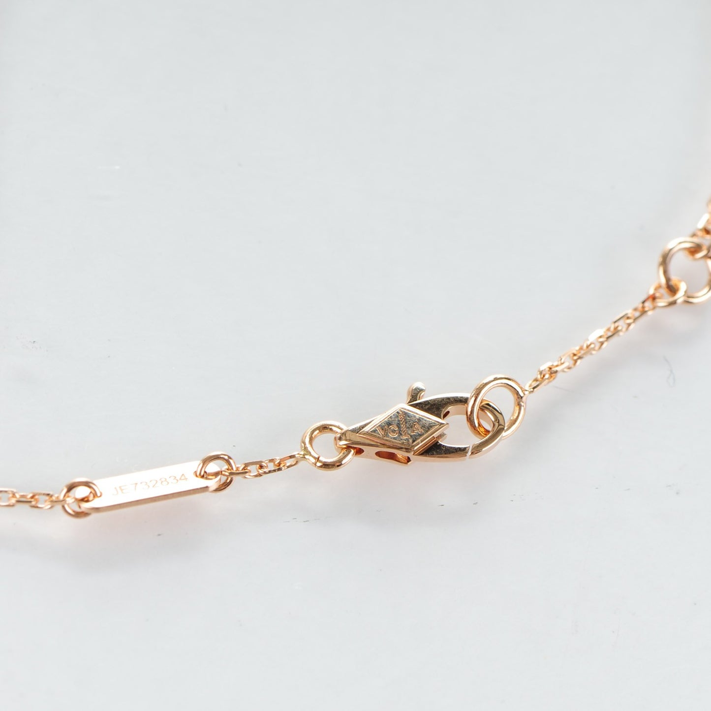 18K Rose Gold Carnelian Sweet Alhambra Heart Bracelet