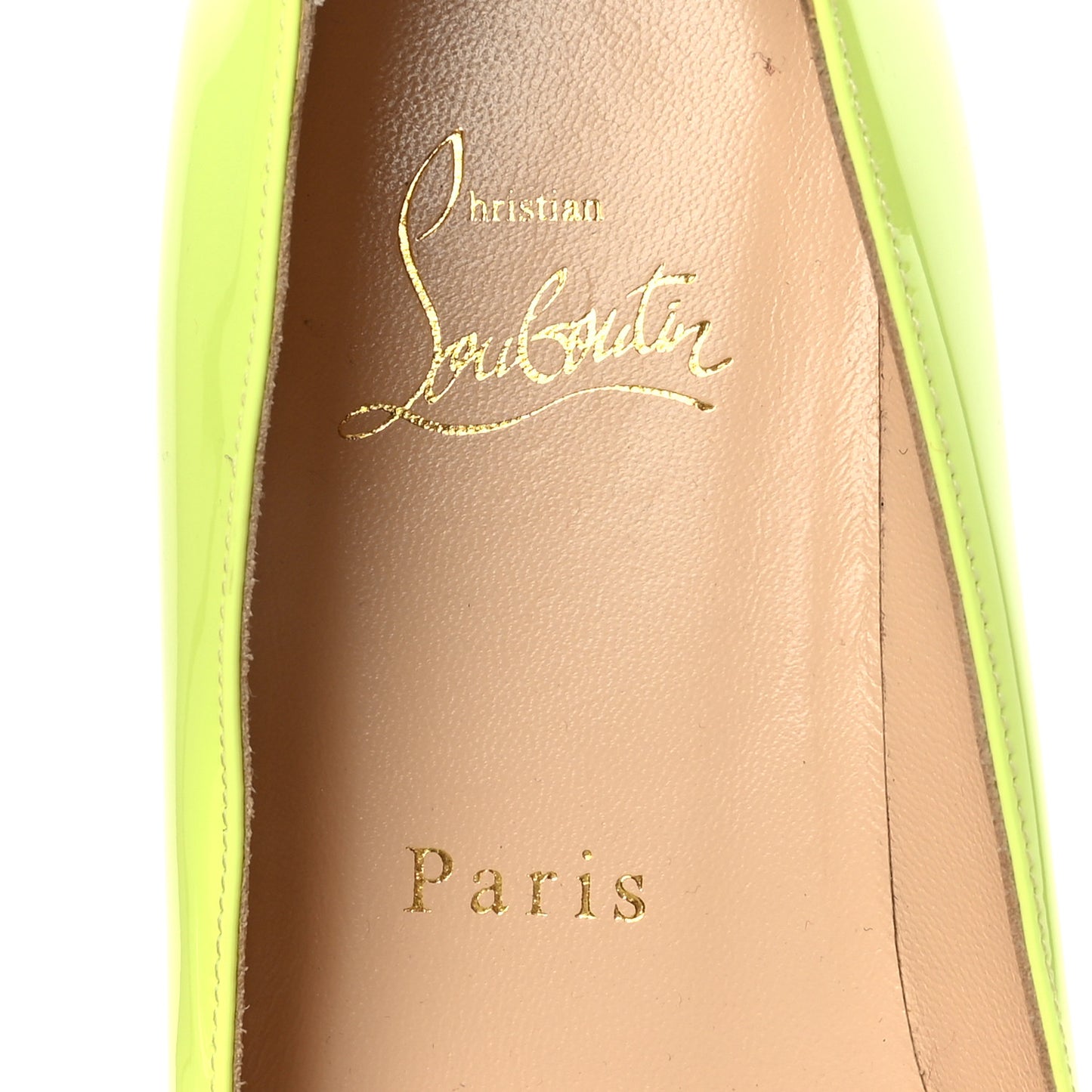 Patent Pigalle Follies Flats 37 Neon Yellow
