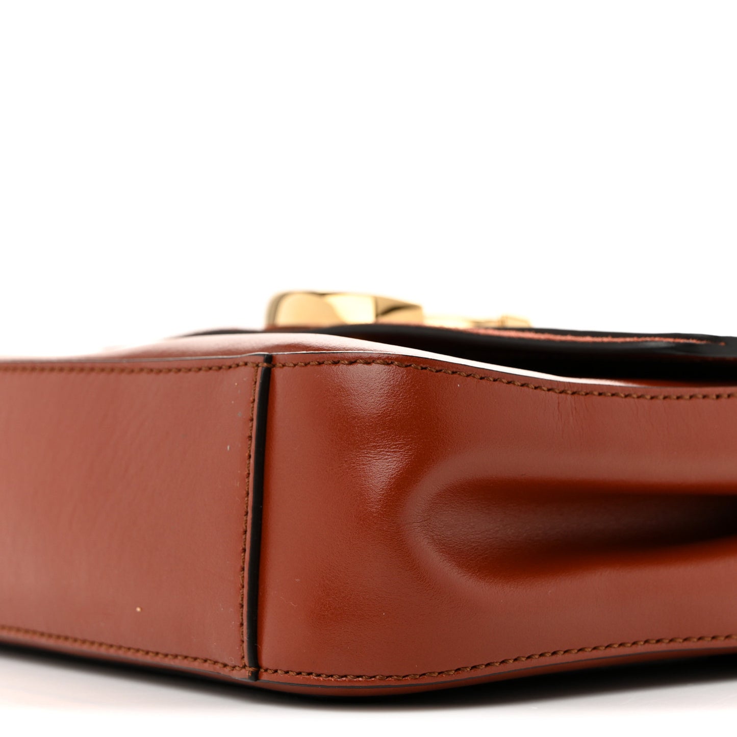 Calfskin Small C Double Carry Sepia Brown