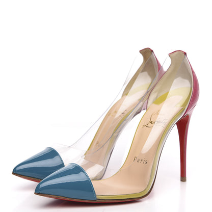 Christian Louboutin Patent PVC Debout 100 Pumps 35.5 Version Riviera 3 of 7