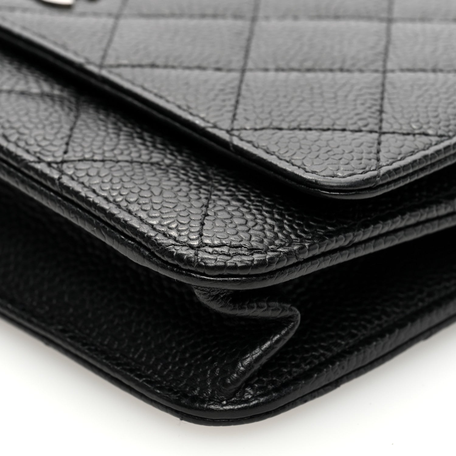 Chanel Caviar Quilted Wallet on Chain WOC Black 10 of 11