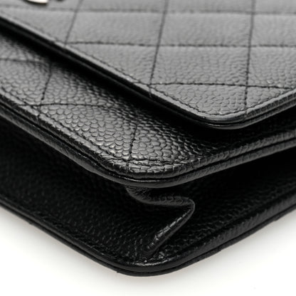 Chanel Caviar Quilted Wallet on Chain WOC Black 10 of 11
