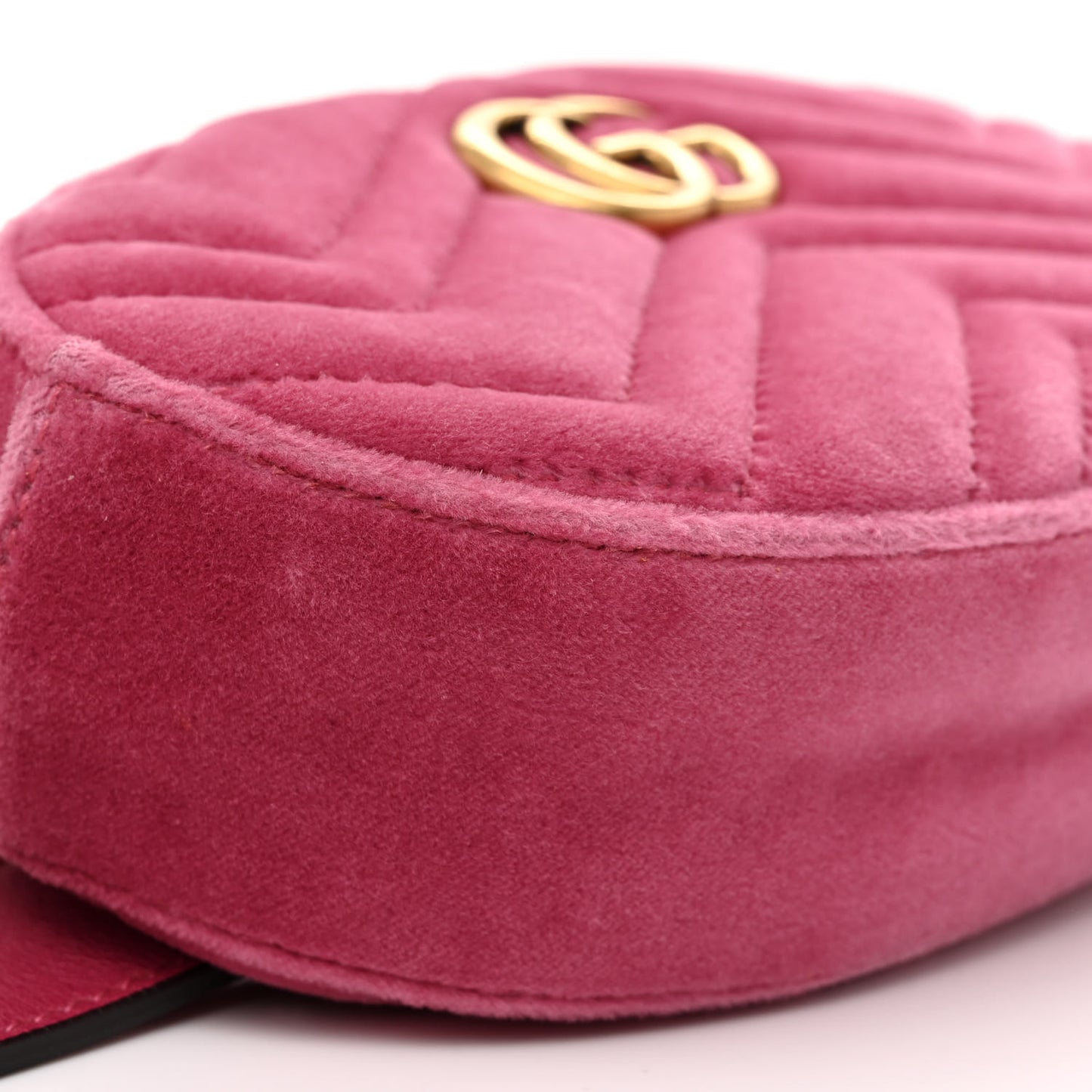 Velvet Matelasse GG Marmont Belt Bag 85 34 85 34 Light Raspberry Rose