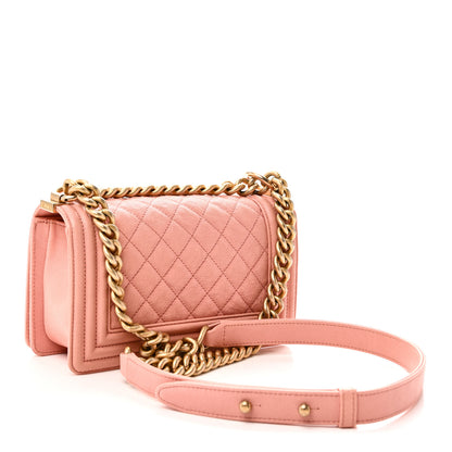 Chanel Caviar Quilted Small Boy Flap Pink 3 of 10