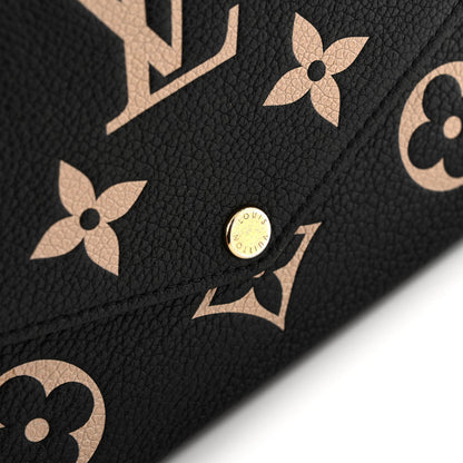 Louis Vuitton Empreinte Monogram Giant Felicie Pochette Black Beige 11 of 12