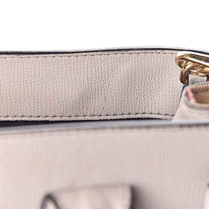 Burberry Derby Calfskin House Check Medium Banner Tote Pale Grey 11 of 18