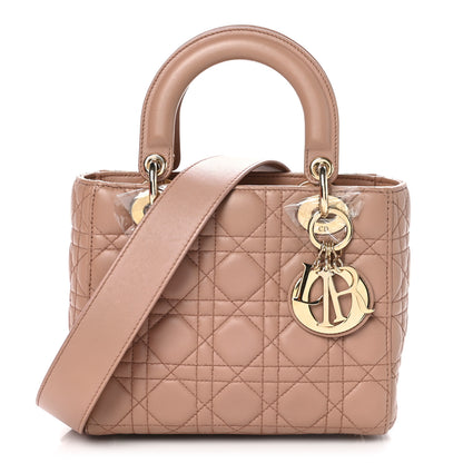Christian Dior Lambskin Cannage Small My ABCDior Lady Dior Blush 1 of 11