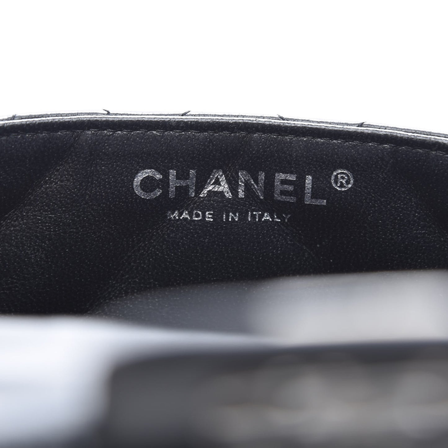 Lambskin Quilted East West Flap Black