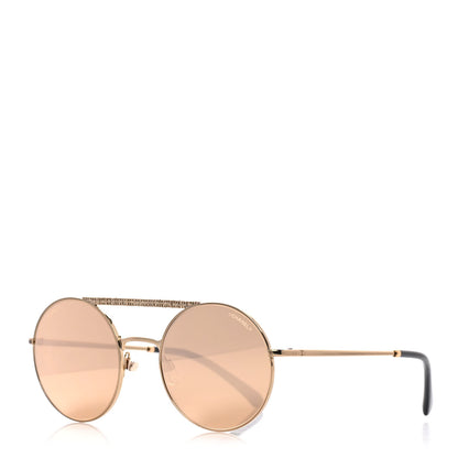 Chanel Metal Winter Round Sunglasses 4232 Gold 1 of 7