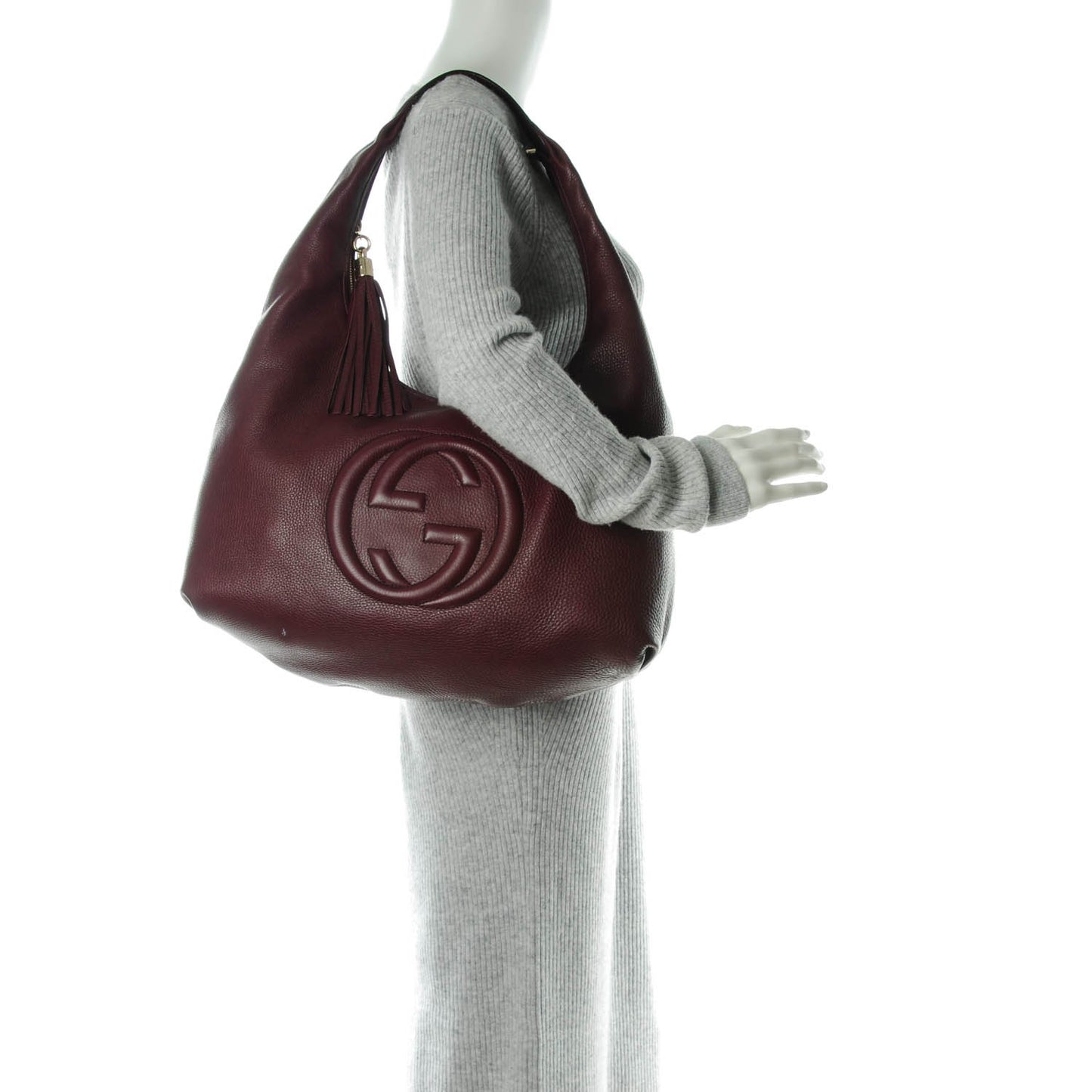 Cellarius Calfskin Large Soho Hobo Scarlatto