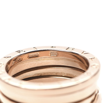 Bulgari 18K Rose Gold B.Zero1 Three-Band Ring 55 7.25 6 of 8