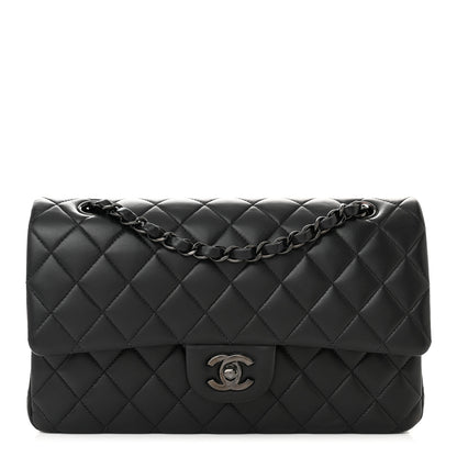 Chanel Lambskin Quilted Medium Double Flap So Black 1 of 11