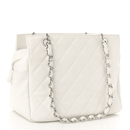 Chanel Caviar Quilted Petit Timeless Tote PTT White 2 of 9