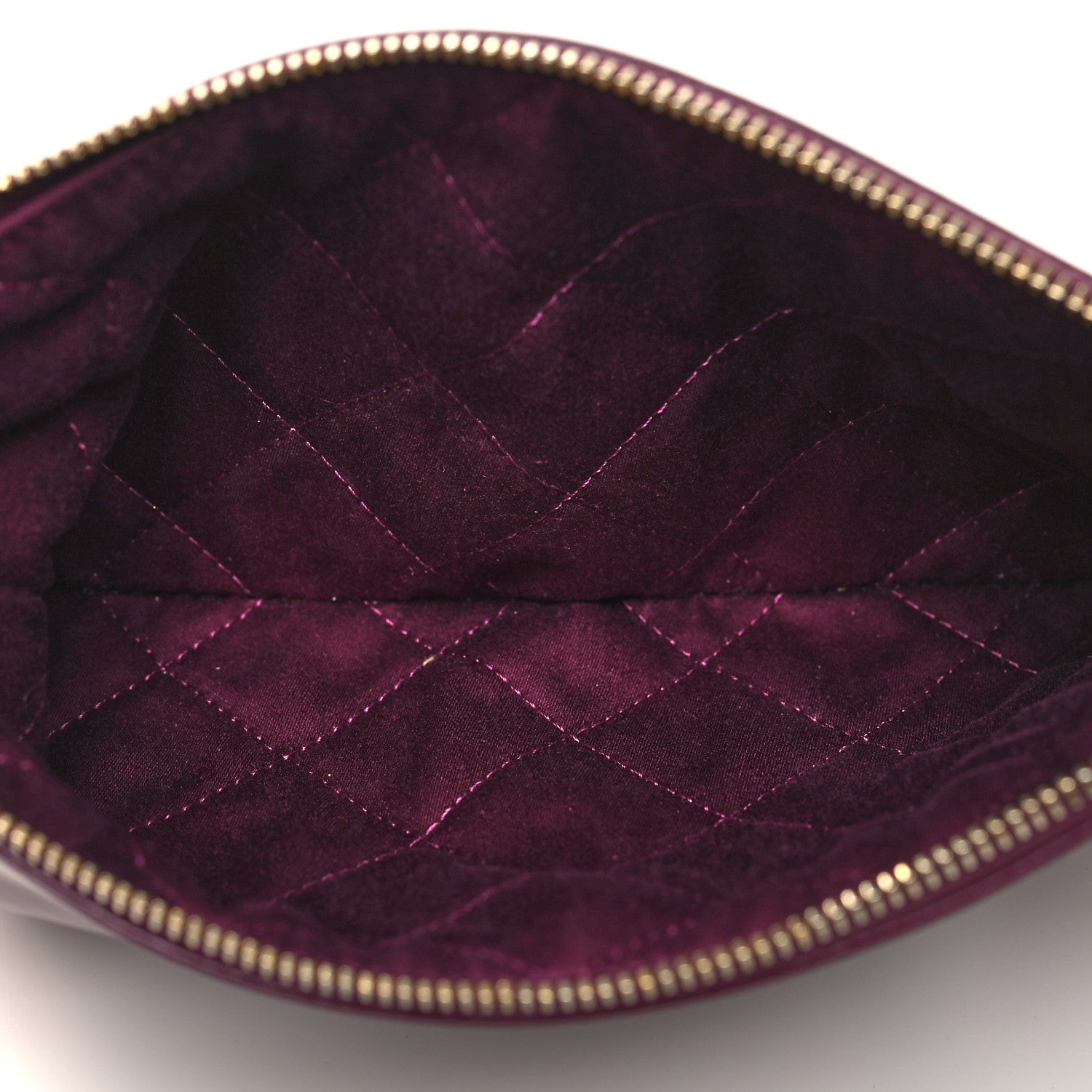 Chanel Shiny Calfskin Quilted Chanel 22 Drawstring Bag Dark Purple 6 of 11
