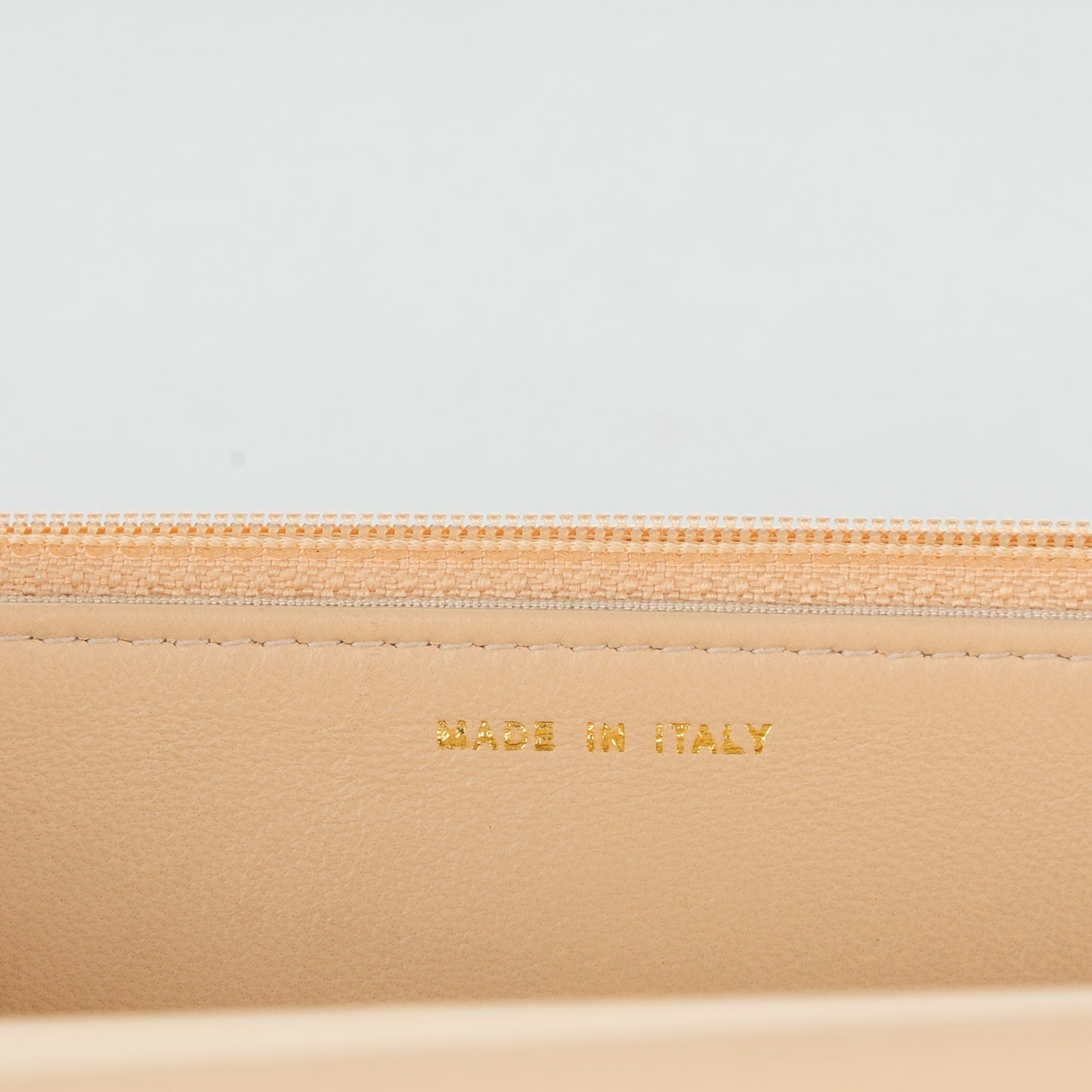 Lambskin Quilted Boy Wallet On Chain WOC Beige