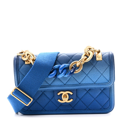 Chanel Caviar Quilted Small Sunset On The Sea Flap Blue 1 of 10