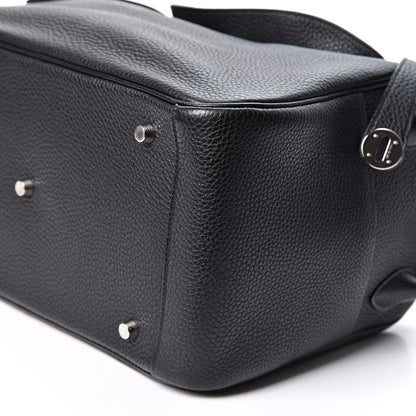 Hermes Taurillon Clemence Lindy 34 Black 8 of 9