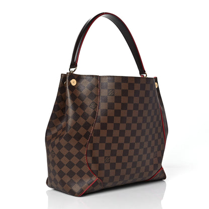 Louis Vuitton Damier Ebene Caissa Hobo Cherry 3 of 9