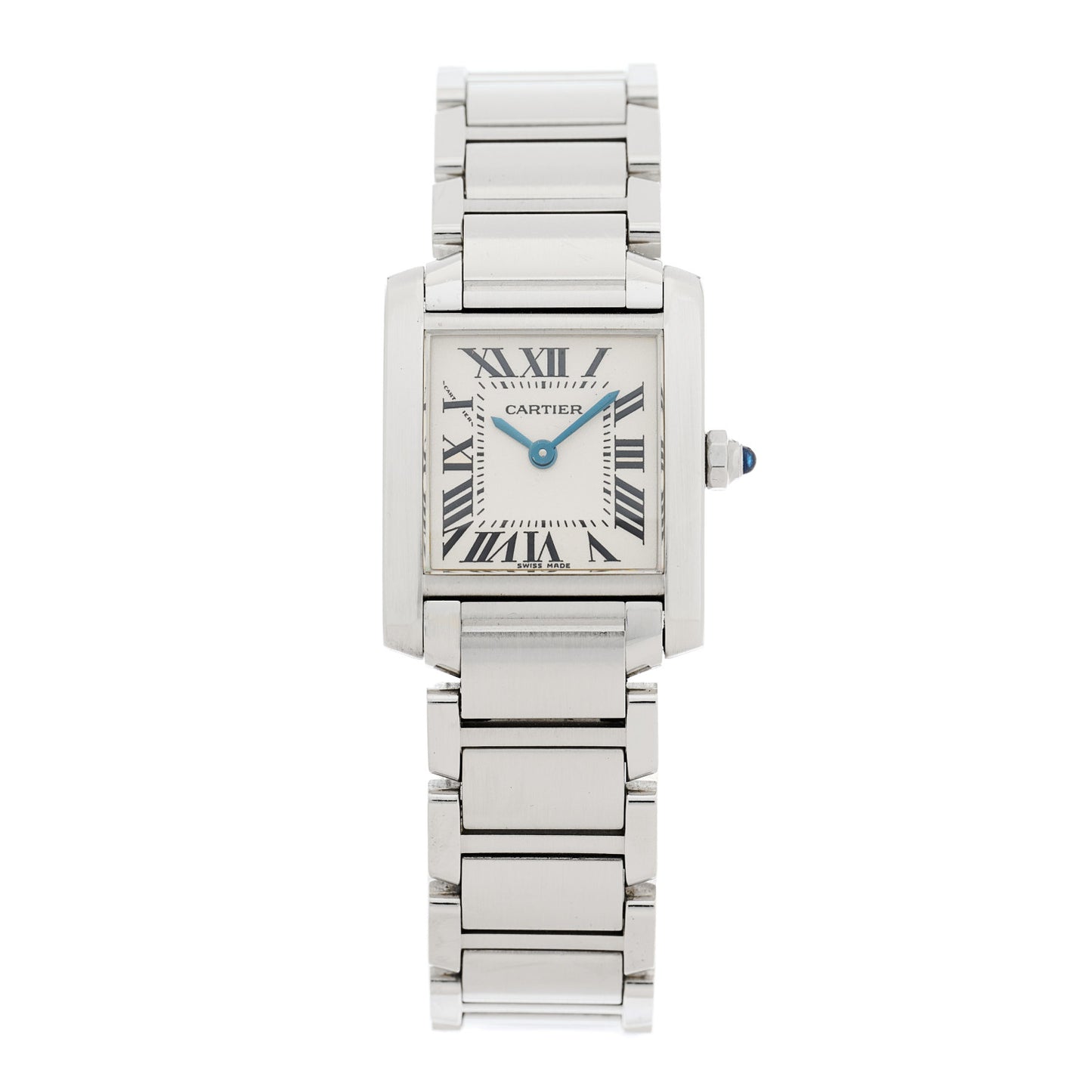 Stainless Steel 20mm Tank Francaise Quartz Watch