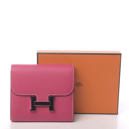 Hermes Epsom Constance Short Wallet Rose Tyrien 8 of 8