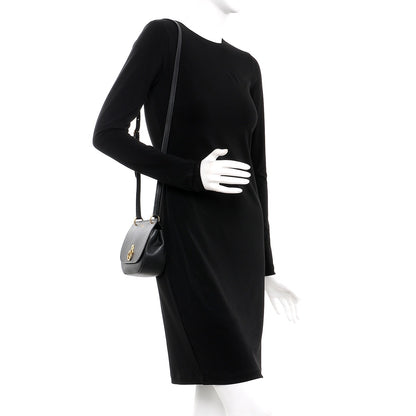 Mulberry Small Classic Grain Calfskin Mini Amberley Flap Black 2 of 9