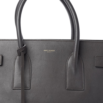 Saint Laurent Calfskin Large Sac De Jour Carryall Grey 13 of 18