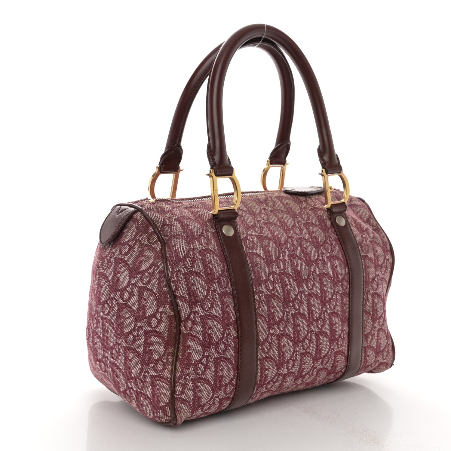 Christian Dior Monogram Boston Red 3 of 18