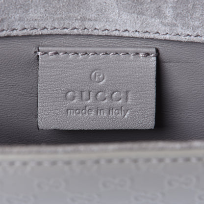Gucci Patent Microguccissima Small Broadway Clutch Grey 6 of 7