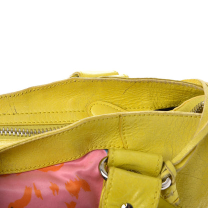 Balenciaga Agneau Canvas Floral Giant 21 Silver Hardware City Bouton D or 13 of 34