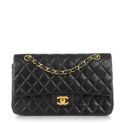 Chanel Lambskin Quilted Medium Double Flap Black 1 of 10