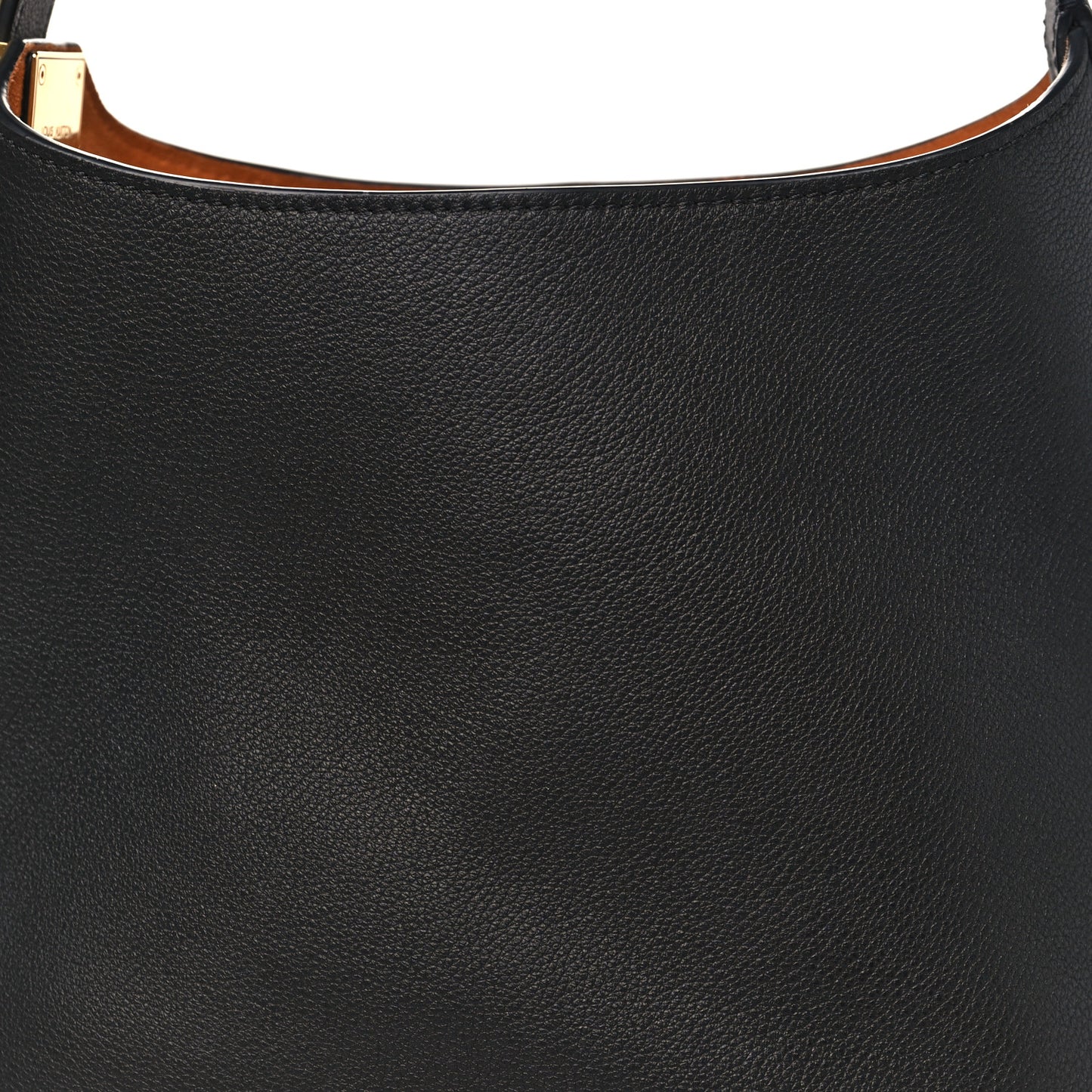 Grained Calfskin Low Key Hobo PM Black
