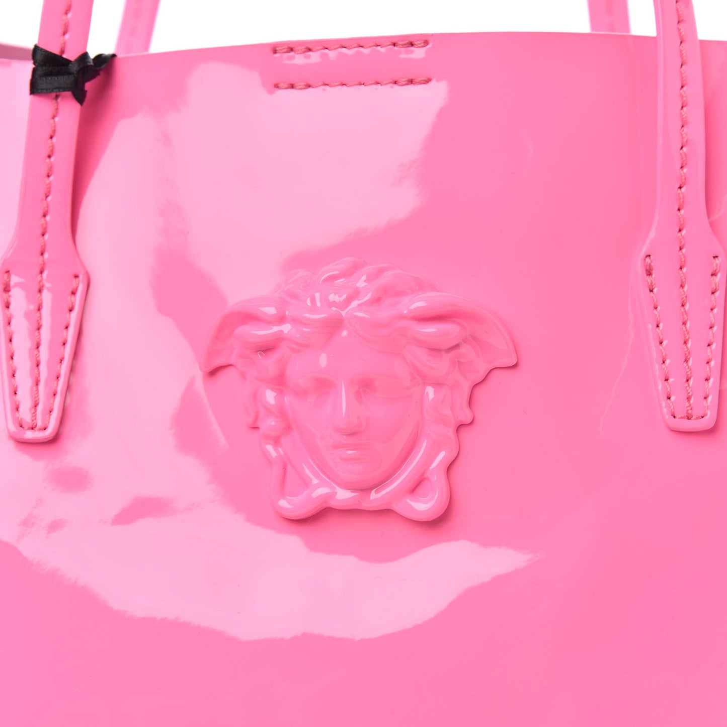 Vernice Palazzo Medusa Tote Pink