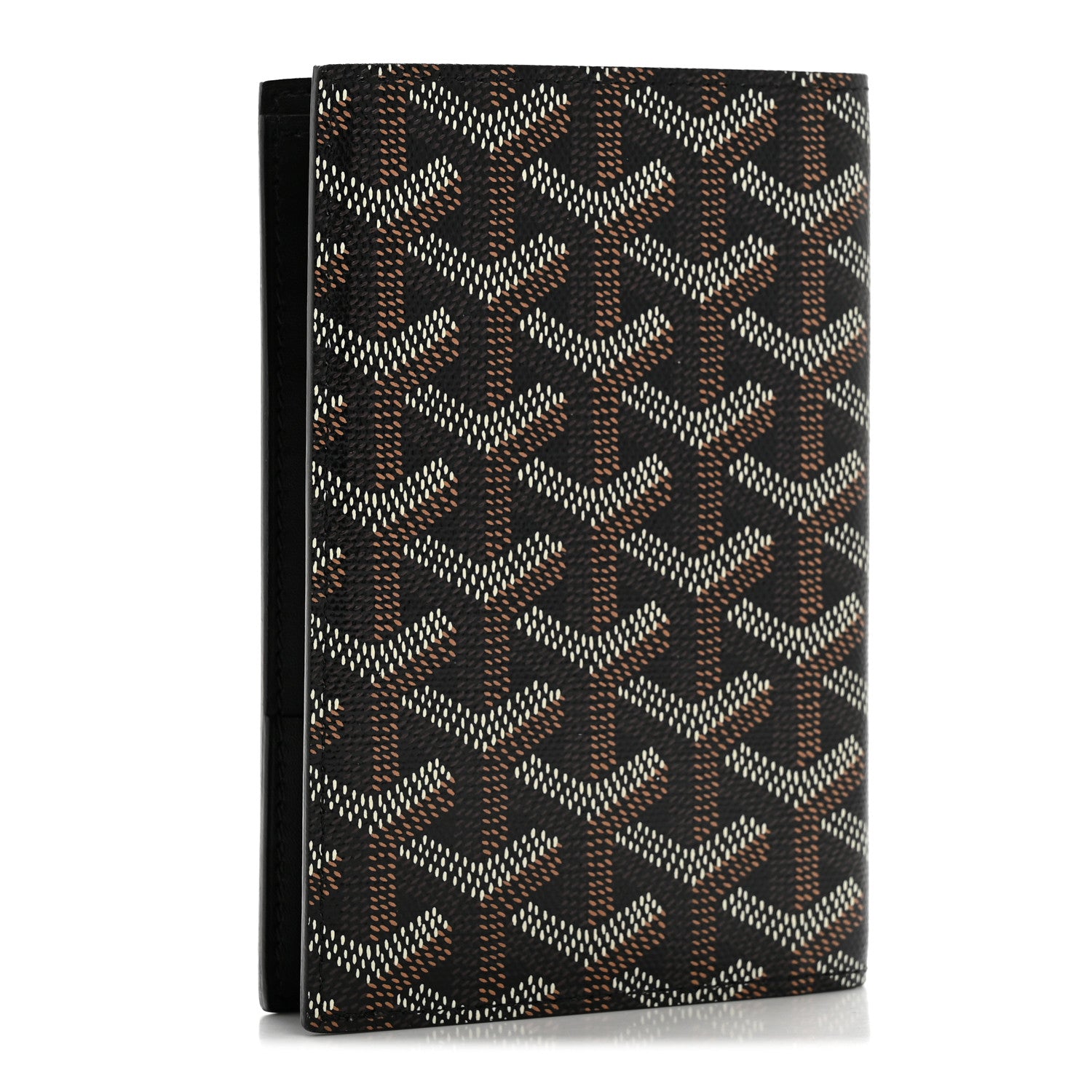 Goyard Goyardine Grenelle Passport Wallet Black Gold 3 of 8