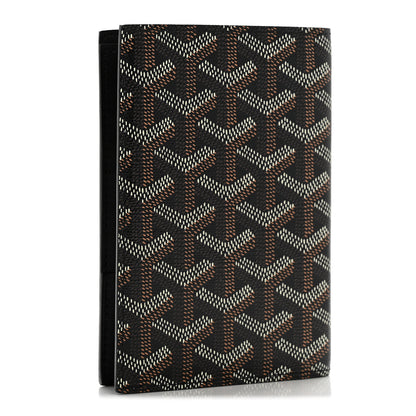 Goyard Goyardine Grenelle Passport Wallet Black Gold 3 of 8