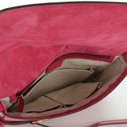 Gucci Patent Large Bright Bit Shoulder Bag Shocking Pink 6 of 8