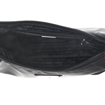 Prada Tessuto Nylon Studded New Vela Hobo Black Fuoco 5 of 11