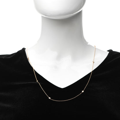 Tiffany 18K Rose Gold Diamond .31ctw Elsa Peretti Diamonds by the Yard Sprinkle Necklace 3 of 9